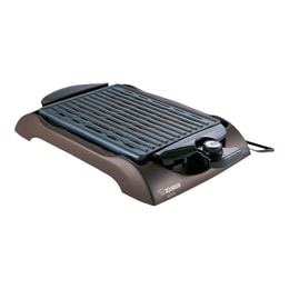 【Low Price Guarantee】Indoor Non-Stick Coating Adjustable Thermostat Control Electric Grill EB-CC15, BROWN, 20.5 x 14.1 x 6.1 inches,7 Pounds