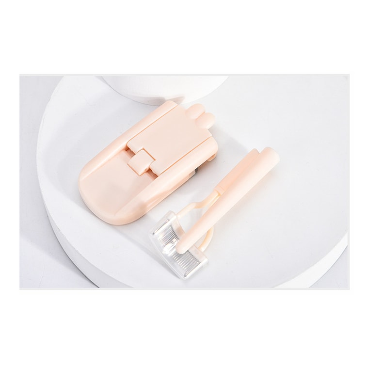 마리안 [공식 플래그십 스토어] 반원형 스틸 빗살 눈썹 빗 + 속눈썹 브러시 광각 컬링 속눈썹 고데기 콤보 세트 - 휴대하기 편리한 여행용 콤보 4