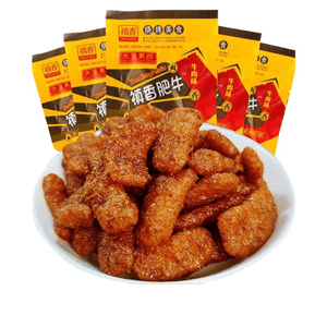 鎮香ベジタリアンスパイシーストリップス、懐かしいスナック、カジュアルスナック、きのこ＆牛肉風味、18g×5袋