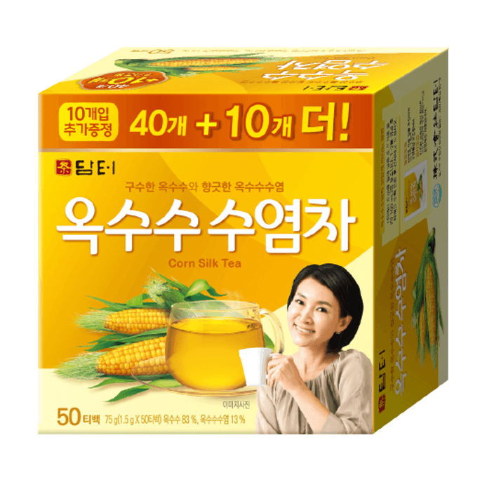 韩国DAMTUH丹特 玉米须茶 50条入 x 1.5g (75g)