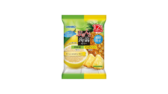 Konjac Jelly Hinata Summer Citrus+Golden Pineapple Flavor 12