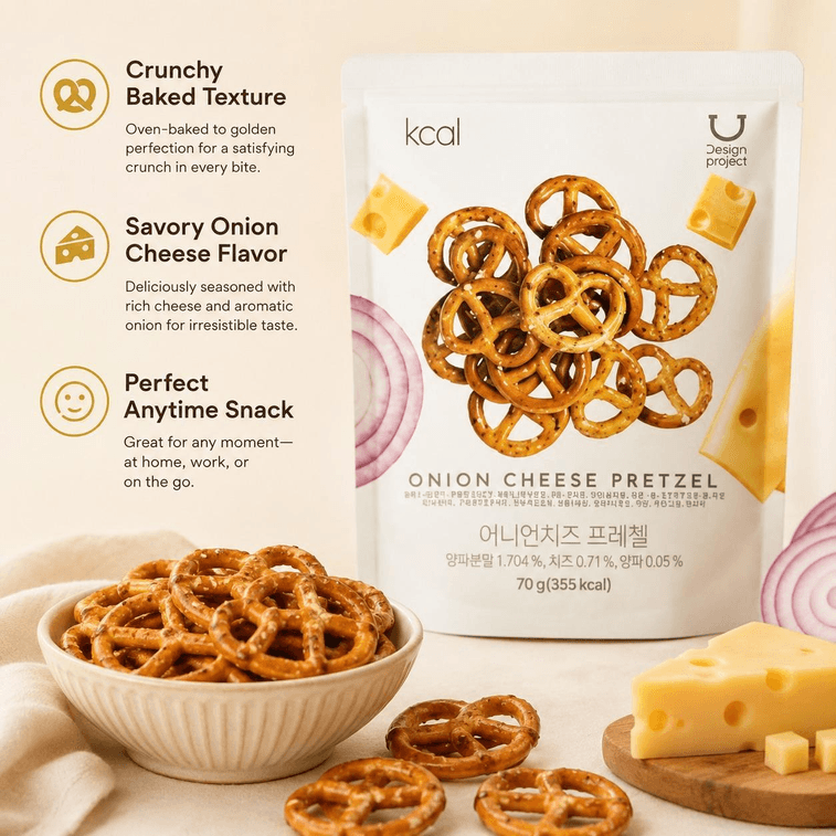 Olive Young Onion Cheese Pretzel  OnionCheese 70g 4