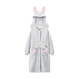 Women's Cozy Plush Robe 520C Rabbit M