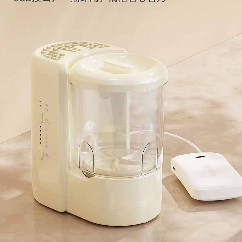 Underwear Washer Dryer Combo Fully Automatic Wash and Dry in One Quick Wash for Makeup Brushes Off-White Single Unit