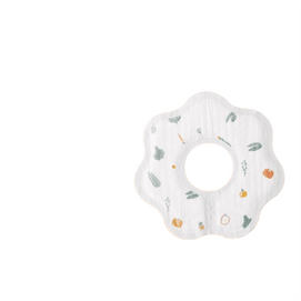 【中国直邮】  十月结晶 一次性口水巾婴儿新生儿夏季宝宝吃饭软围嘴 果蔬派对20片/盒