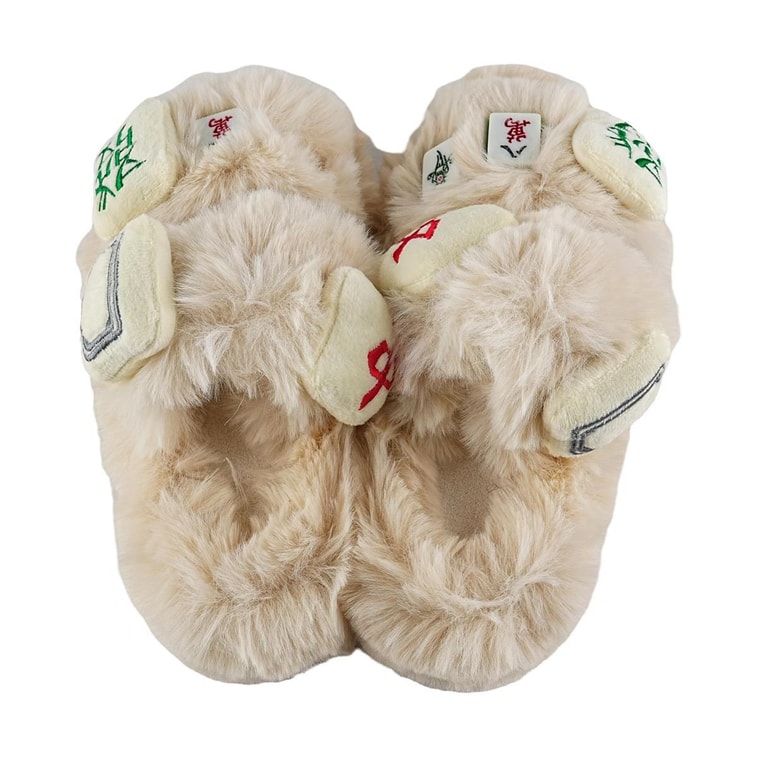 Slippers FF9-83 Mahjong Plush Beige 36-37 4