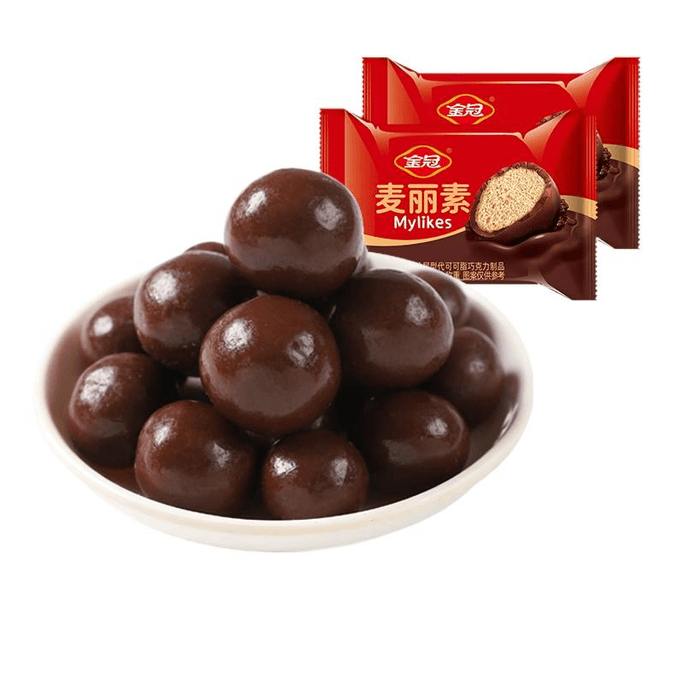 【中国直邮】 金冠 麦丽素巧克力豆夹心 500g*1个