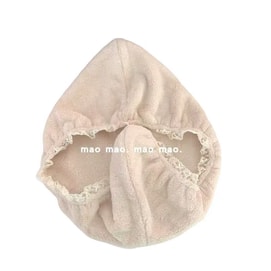 Lace high beauty dry hair cap, quick drying shampoo and shower cap, coral fleece wrapped headscarf, no shedding of hair, 1 piece