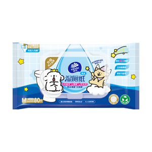 VINDA维达 线条小狗湿厕纸 零添加无刺激 80片/包 包装版本随机发