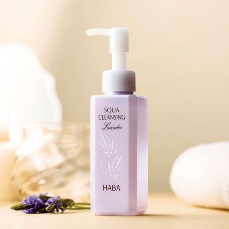 HABA Squalane Facial Cleanser - Gentle Lavender Make-Up Remover