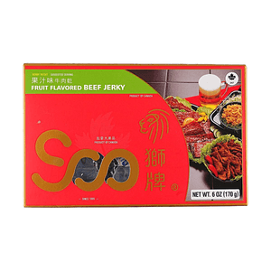 과일 맛 소고기 육포 6.0oz 【과즙이 풍부하고 부드러움】【진한 과일 향】