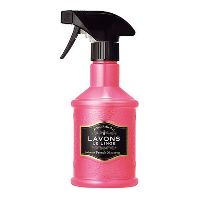 日本LAVONS LE LINGE 衣物香水芳香喷雾 法国马卡龙 370ml 【99.9%除菌 植萃消臭】