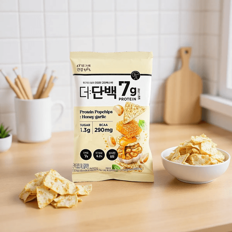 Protein Popchips,Chicken Breast Crisps, Honey Garlic Flavor,1.55 oz【Healthy And Non-Fried】 3
