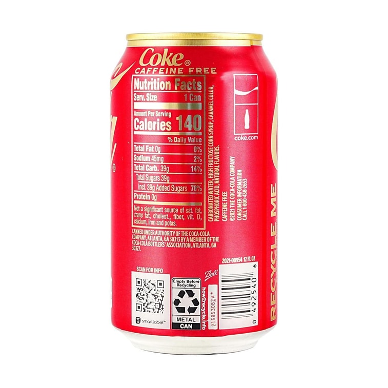 可口可樂 汽水 無咖啡因 355ml 3