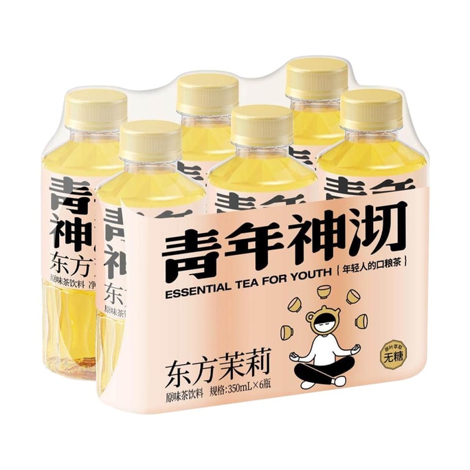 Oriental Jasmine Green Tea  Original Beverage 11.8 fl oz * 6 bottles【0 Sugar 0 Calories 0 Fat】