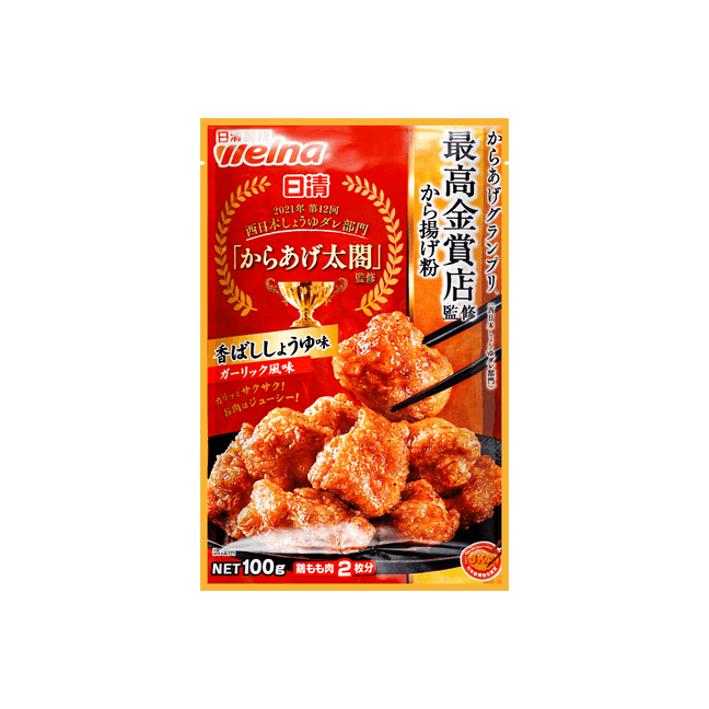 日本NISSIN日清 脆皮炸鸡粉 蒜香酱油味 100g 【最高金赏奖 传说中的炸鸡粉】