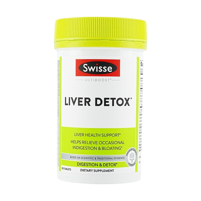 Liver Detox, Helps Relieve occasional Indigestion & Bloating, 180tablets