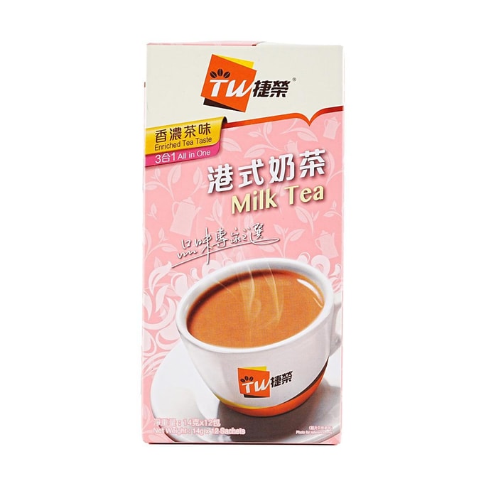香港TIST WING捷荣 三合一港式奶茶 168g