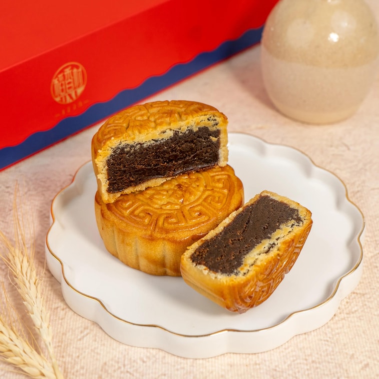 【中秋节LAST CALL】 稻香村 喜乐会 中秋月饼礼盒 8味10枚 750g【广式红豆沙蛋黄+广式金丝枣蓉+糖醇南瓜+糖醇黑芝麻+冰桔果仁+苏式枣泥+峨眉雪芽绿茶+玫瑰鲜花饼】 6