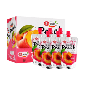 台灣十全 蜜桃醋 果醋飲料 140ml*6包【清爽解膩 夏日必備】