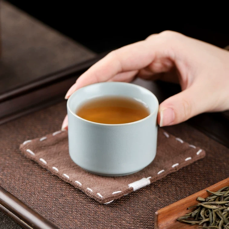 【中国直邮】 故宫淘宝 故宫文创 五大名窑茶杯  茶具茶盏天地盖礼盒  1盒5杯 3