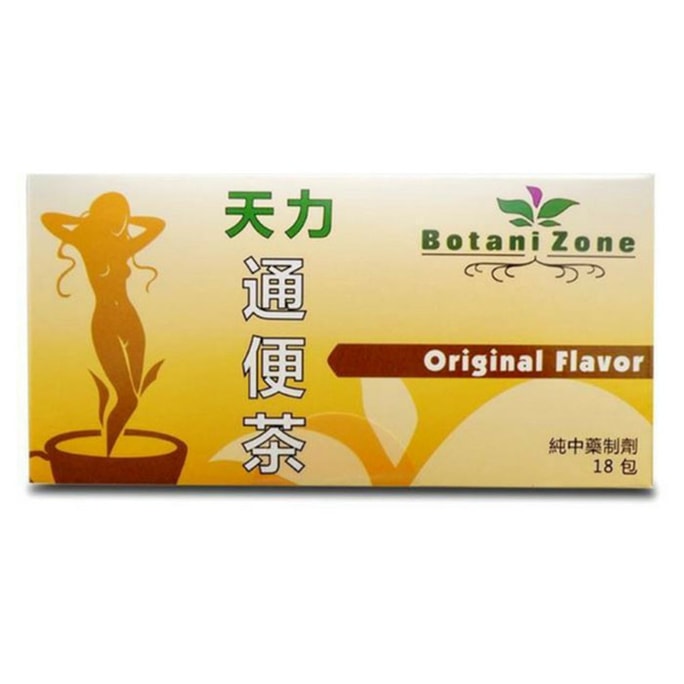 미국 Laowei Tianli 완하제 차 오리지널 맛 18 봉지