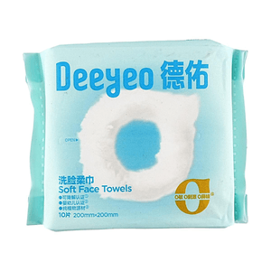 德佑雲朵洗臉巾 10片【100%植物纖維】【嬰幼兒級認證】