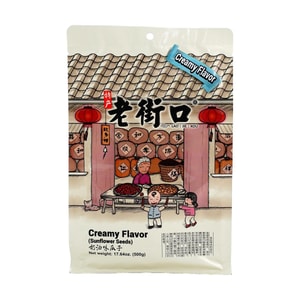 老街口 奶油味瓜子 大粒葵花籽炒貨 500g