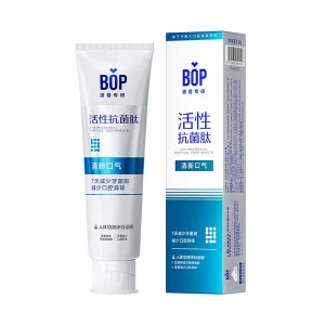 Antibacterial Peptide Whitening Toothpaste: Freshens breath, brightens and cleans yellow teeth. 120g.