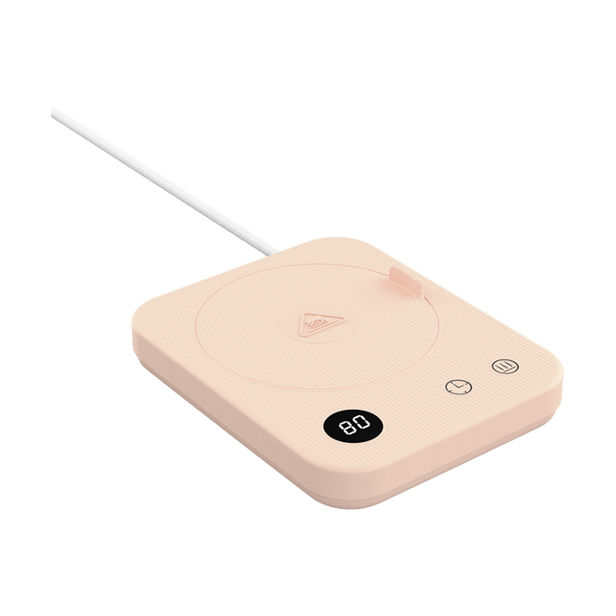 享受PLUS 保溫杯墊 四檔調溫 12小時定時/預約 粉紅色 14.5*11.6cm