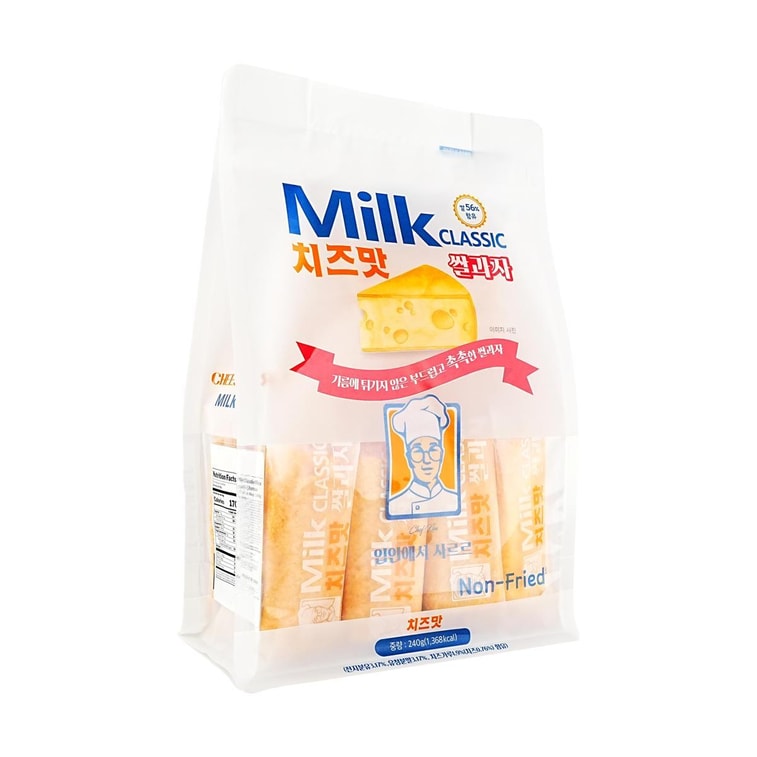 MILK CLASSIC 牛奶米餅 起司口味 240g【健康非油炸】【醇厚芝香 蓬鬆酥脆】【韓國爆火點心】【Olive Young同款】 3