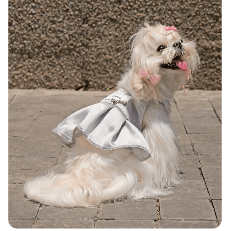中国直送】 日本 TOUCHDOG 犬用ワンピース ペット服 黒 3-5斤 XSサイズ