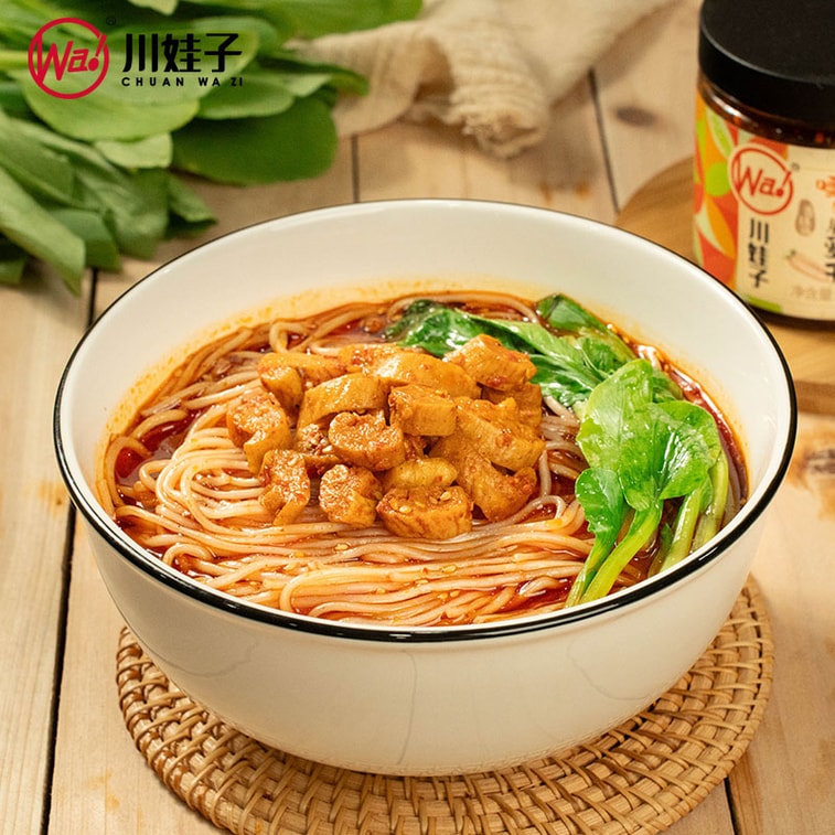 チュアンワジ クリスピー大根（230g、辛味） - ご飯、麺類、漬物、ソースに最適です。また、パリパリとした食感の山大根がお好きな方にもおすすめです。[厚さ0.8cm、一口サイズ] パンのお供にも。 7
