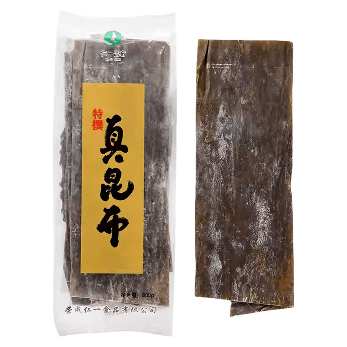 【中國直郵】 飯糰媽媽 真昆布干特無加鹽級昆布乾貨海帶300g*1袋