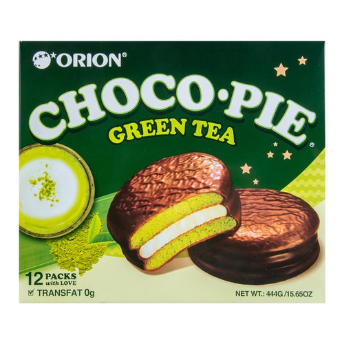 ORION Choco Pie Green Tea 144g 12pcs