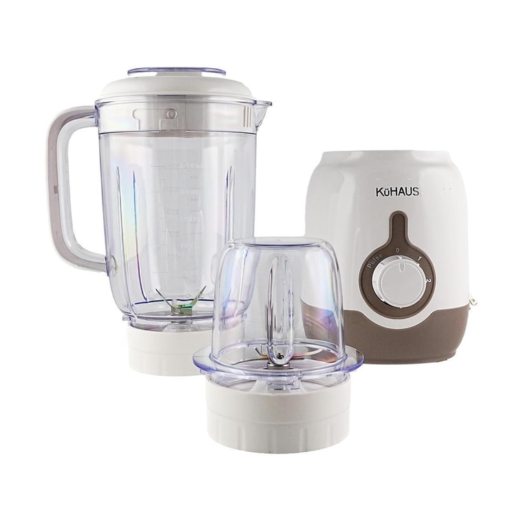 Detachable Blender White 2-in-1 Mixer Chopper 1.2L + 0.2L Capacity 4