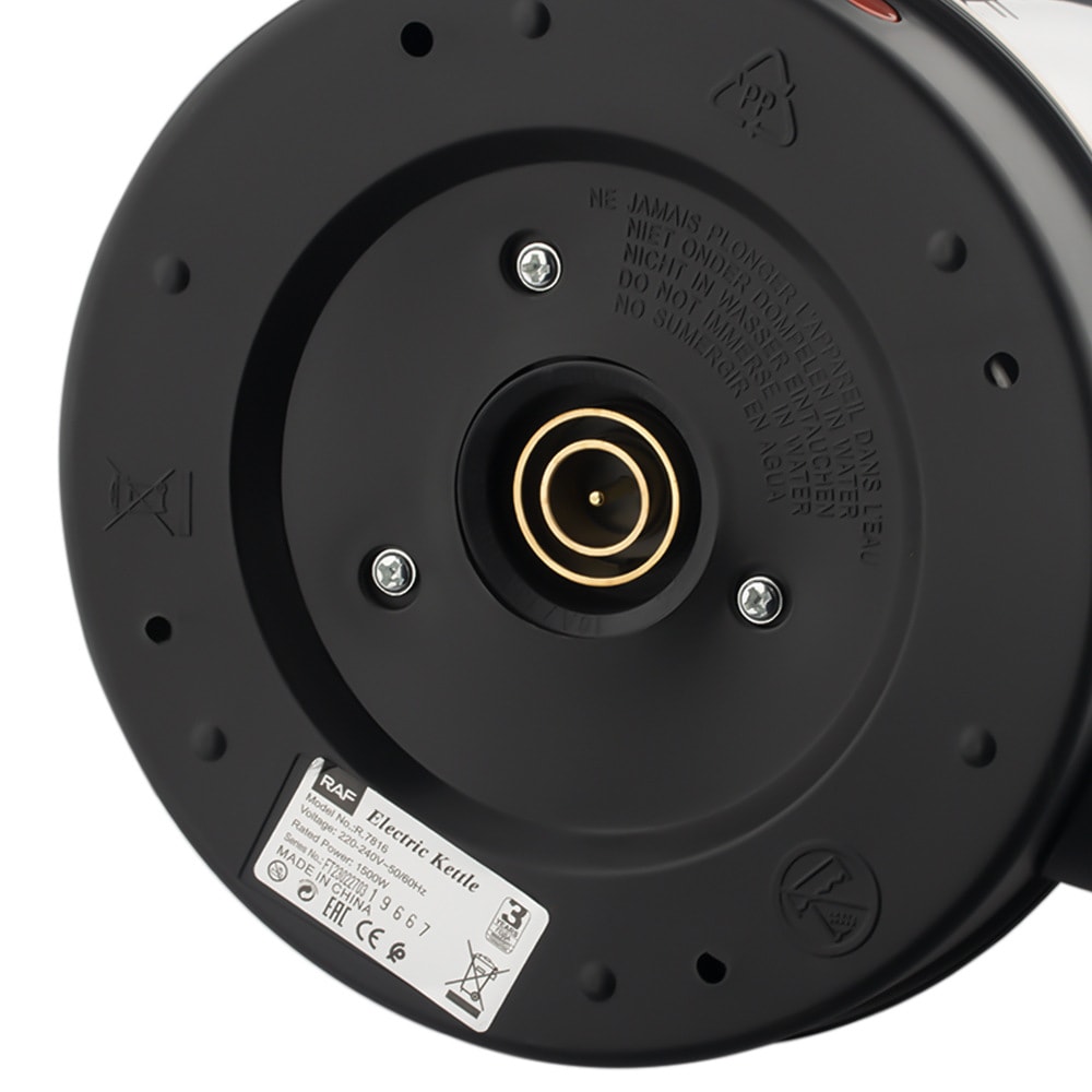 RAF 2.0L不锈钢内胆电水壶快速热水壶内钢盖电热水壶