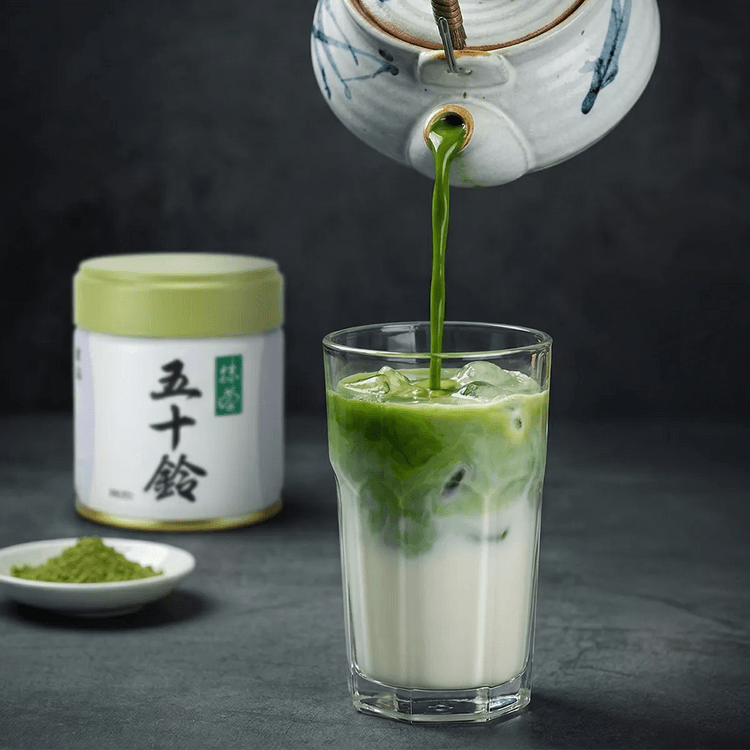 日本MARUKYU KOYAMAEN丸久小山园五十铃抹茶粉茶道烘焙用40g - 亚米