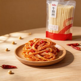 豆來運 牛筋麵 500g 【口感勁道 飽滿吸汁】【可涼拌製作辣條】