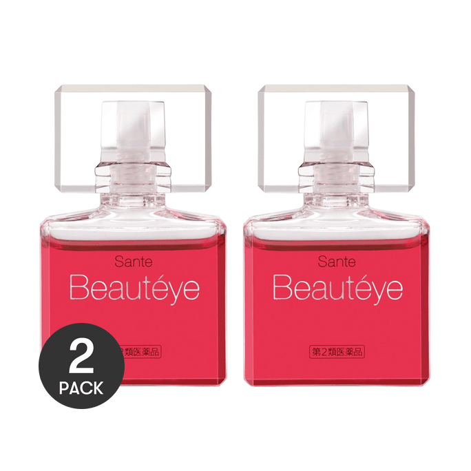 日本SANTEN参天制药 BEAUTEYE 促进代谢抗衰老去血丝抗疲劳眼药水 12ml*2【超值装】