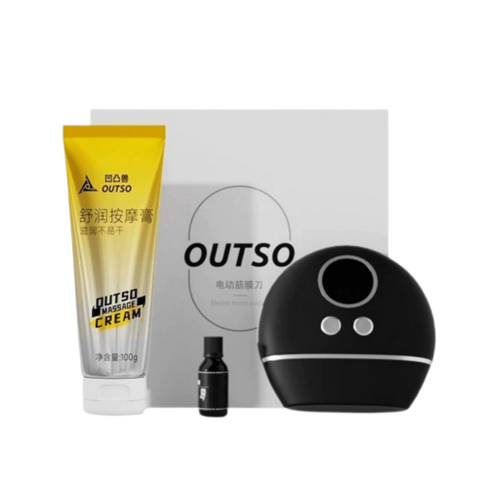 Professional-Grade Electric Fascia Blade with Heating Microcurrent Neck Mask for Fascial Release Therapy & Meridian Stimulation One Unit Includes Massage Oil