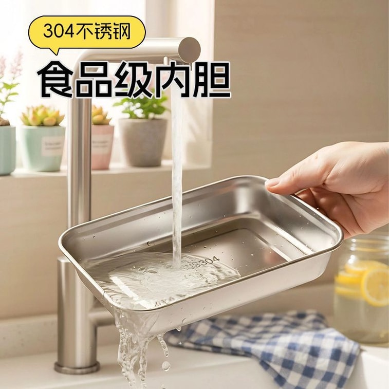 Rechargeable Heated Lunch Box, 304 Stainless Steel Water-Free Electric Lunch Box, Portable Outdoor Plug-in Meal Warmer ,Dusk grey, rechargeable + timer version, 1 Set 5