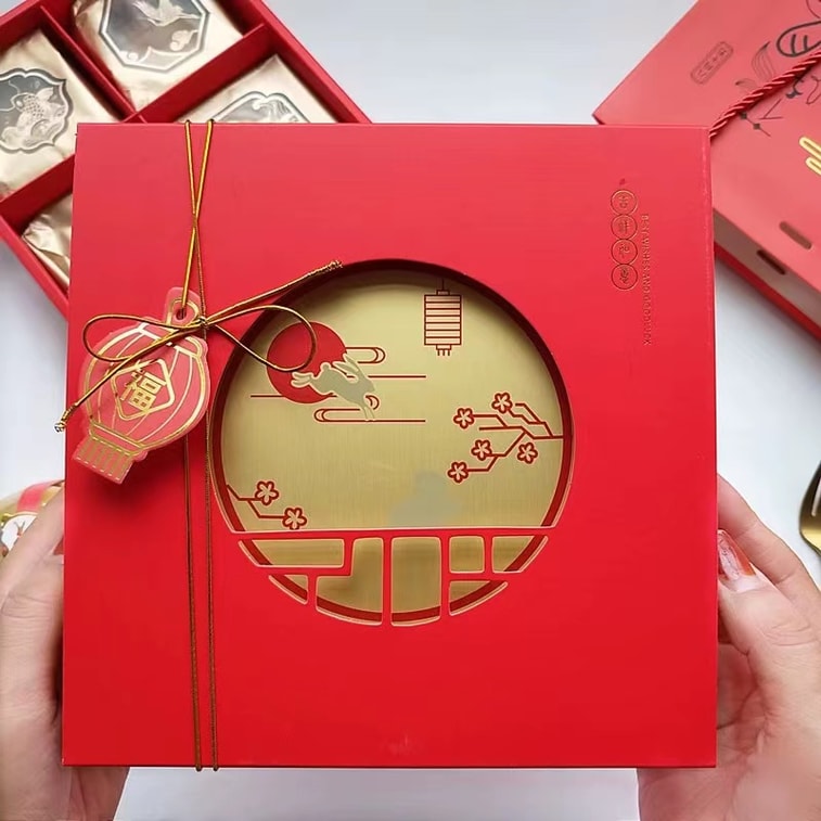 中国宜品禁断のインターネット有名人太郎ペースト餅卵黄月餅福建南部大月餅 500 グラム花と満月のお土産 7