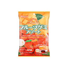 Fruit Jelly Gummy Candy Assortment, 3.6 oz【Gluten Free】