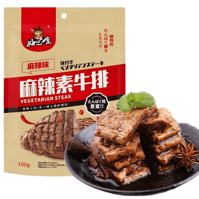 굿푸드 일본식 매콤 채식 스테이크 스낵, 식물성 단백질 100g