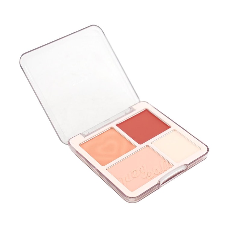 JUDYDOLL橘朵 腮紅高光盤腮紅膏腮紅盤 膨脹霧面高光氛圍色臉 9g #01 奶杏蜜瓜 黃皮更顯白 8