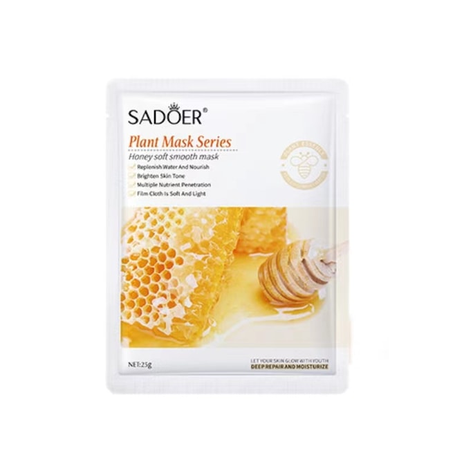 Botanical Facial Mask Hydration Boost Soothe Nourish Calming - Honey 10Sheets