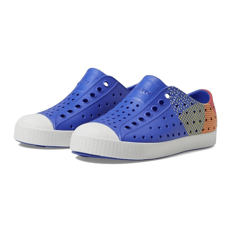 Native Kids Jefferson Sugarlite Block Sandals Shoes - UV Blue