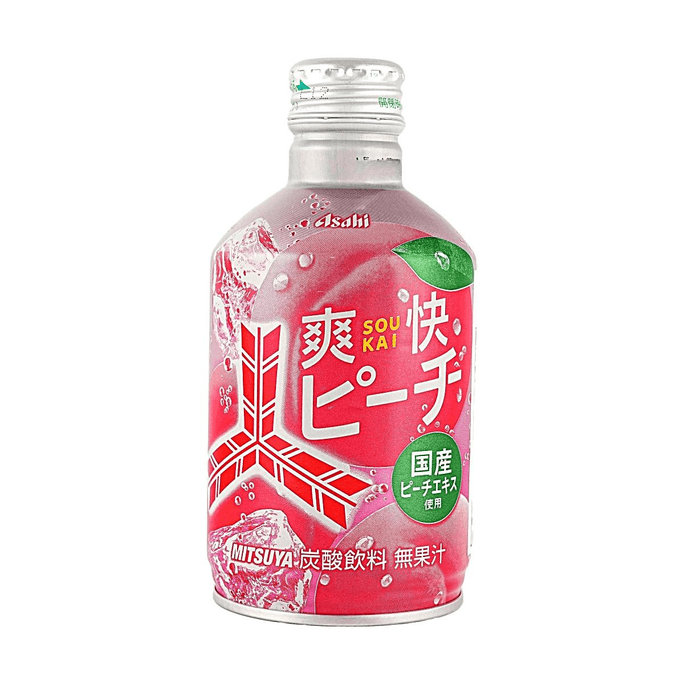 Mitsuya Peach Soda, 10.1 fl oz