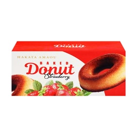Baked Doughnut Strawberry 6pcs 8.45 oz [Dessert Gift Set]